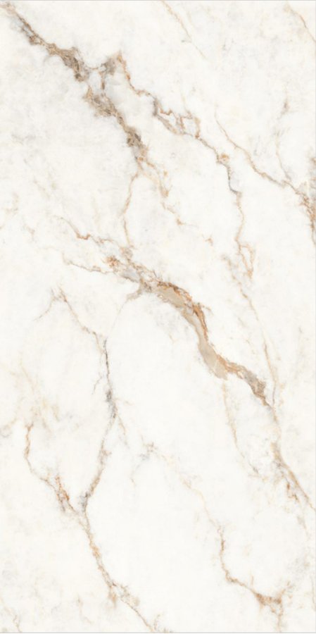 Calacatta Perlato — Crystal Polish slab face